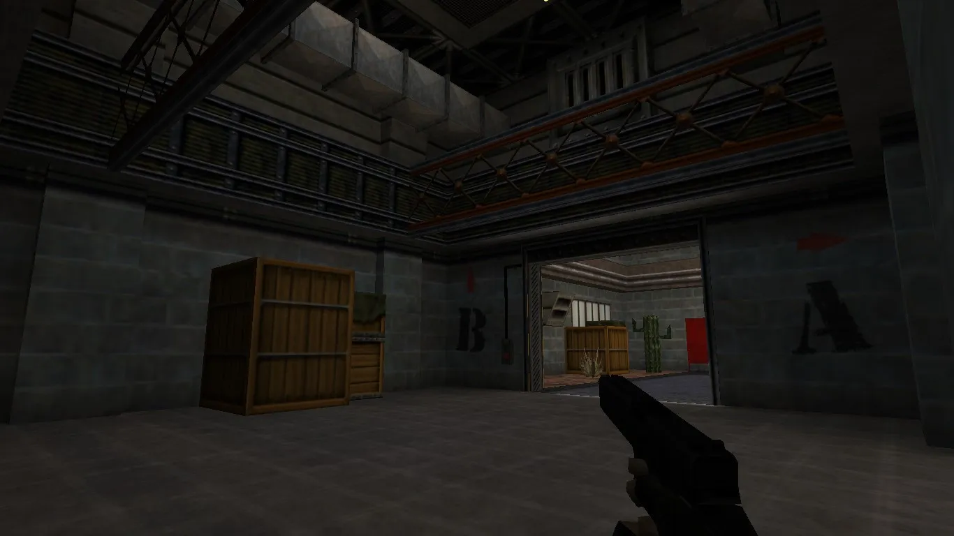 Скриншот  Карта de_lock для CS 1.6 - Тактические возможности и особенности