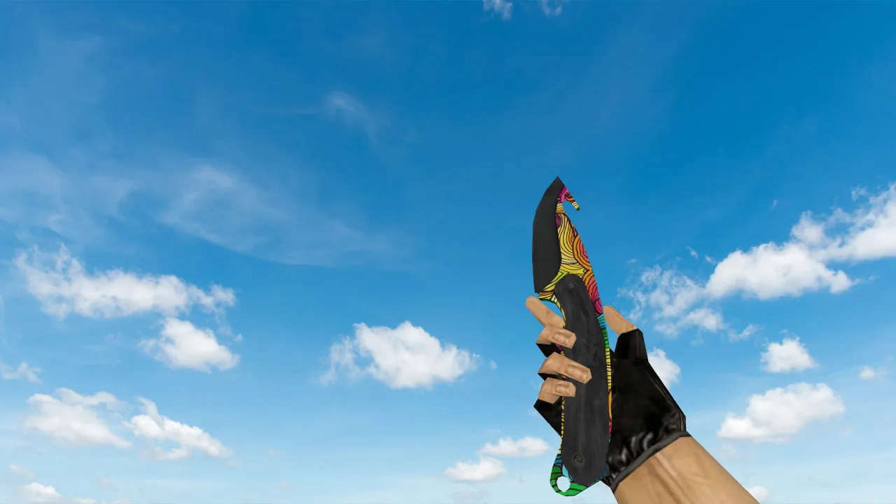 Скриншот Модель «Gut Knife Nathlose» для CS 1.6: v_ w_ p_ , звуки, анимация осмотра, текстуры и стабильный вид