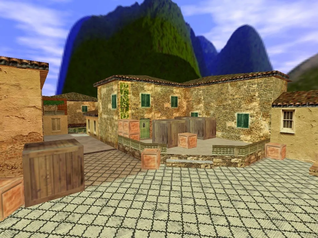 Скриншот  Карта de_marjour для CS 1.6 — тактическое преимущество в игре