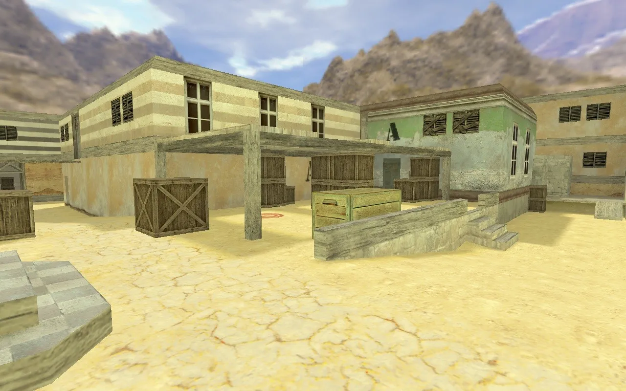 Скриншот  Карта de_hell_2013 для CS 1.6: точки, раунды, .nav, оптимизация и настройка ботов