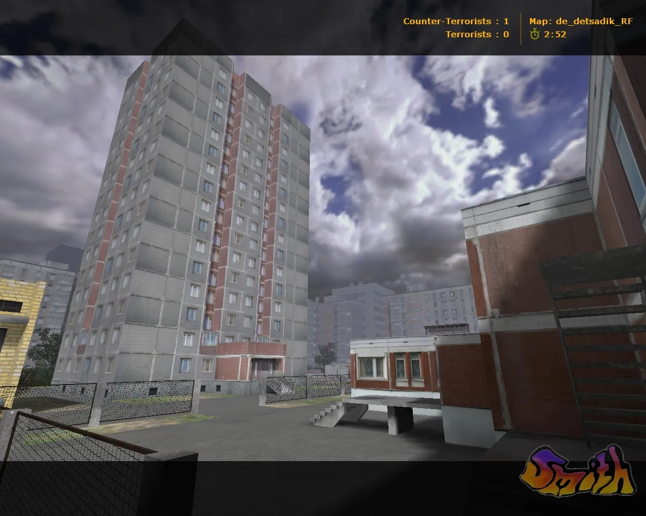 Скриншот  Карта de_detsadik_rf для CS 1.6: точки, маршруты, .nav для ботов и оптимизация wpoly/epoly