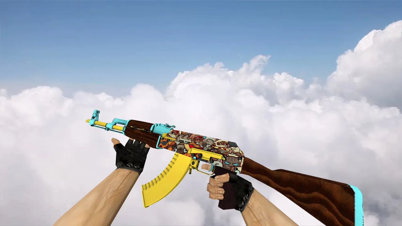 Скриншот Модель «AK-47 PawPaw» для CS 1.6: v_ p_ w_ модели, звуки, анимация осмотра и текстуры