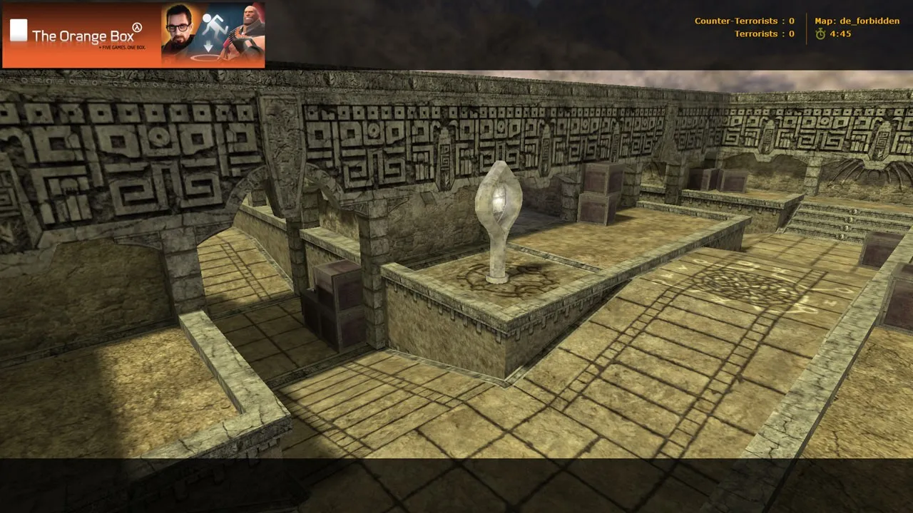 Скриншот  de_forbidden — карта CS 1.6: точки, маршруты, баланс сторон и советы под 4554/8610