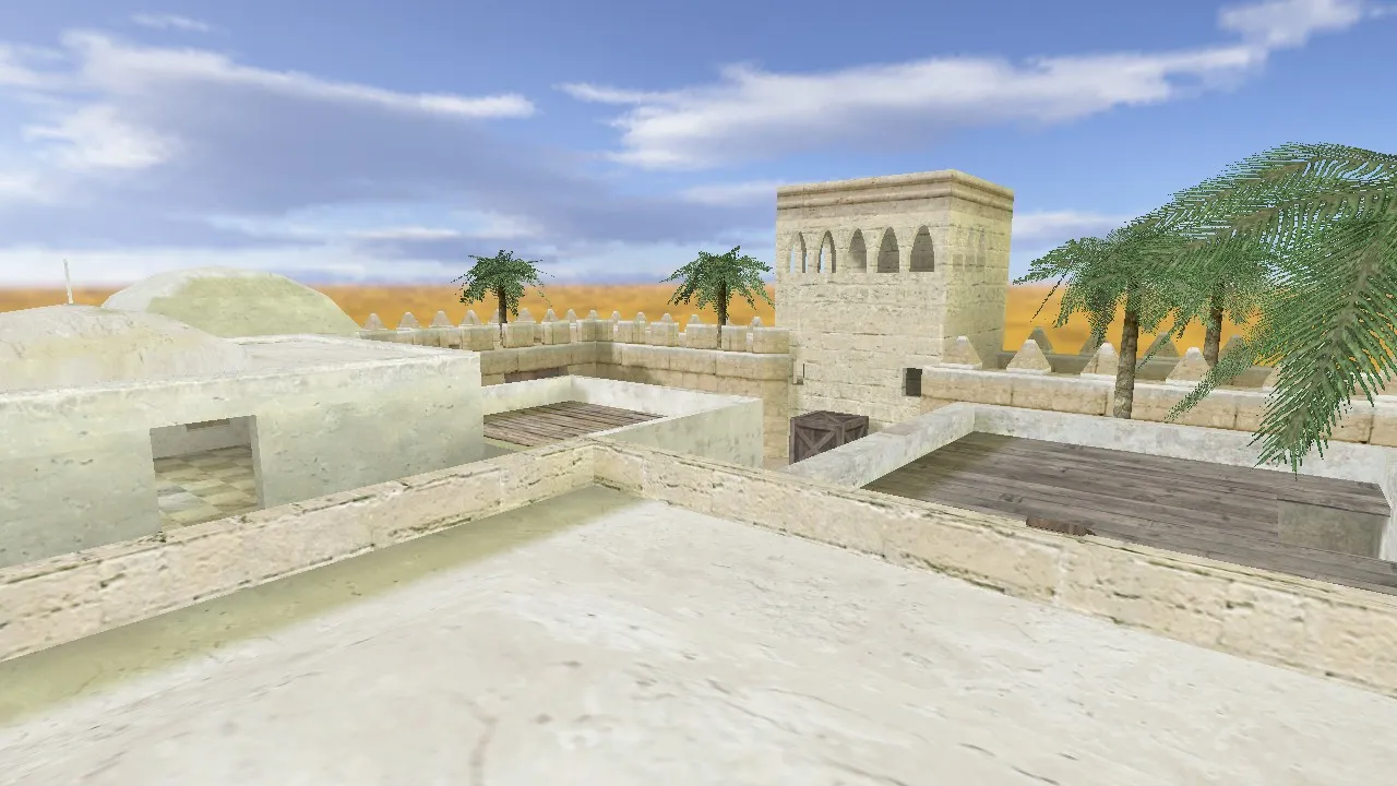 Скриншот  Карта de_emir для CS 1.6: тактика за терр и спецназ, точки, .nav и оптимизация wpoly/epoly