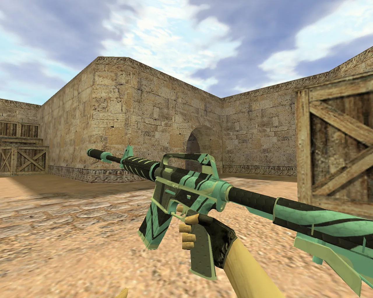 Скриншот Модель «М4А1 Вулкан» v_ w_ p_ для CS 1.6: звуки, анимация осмотра, текстуры и настройка