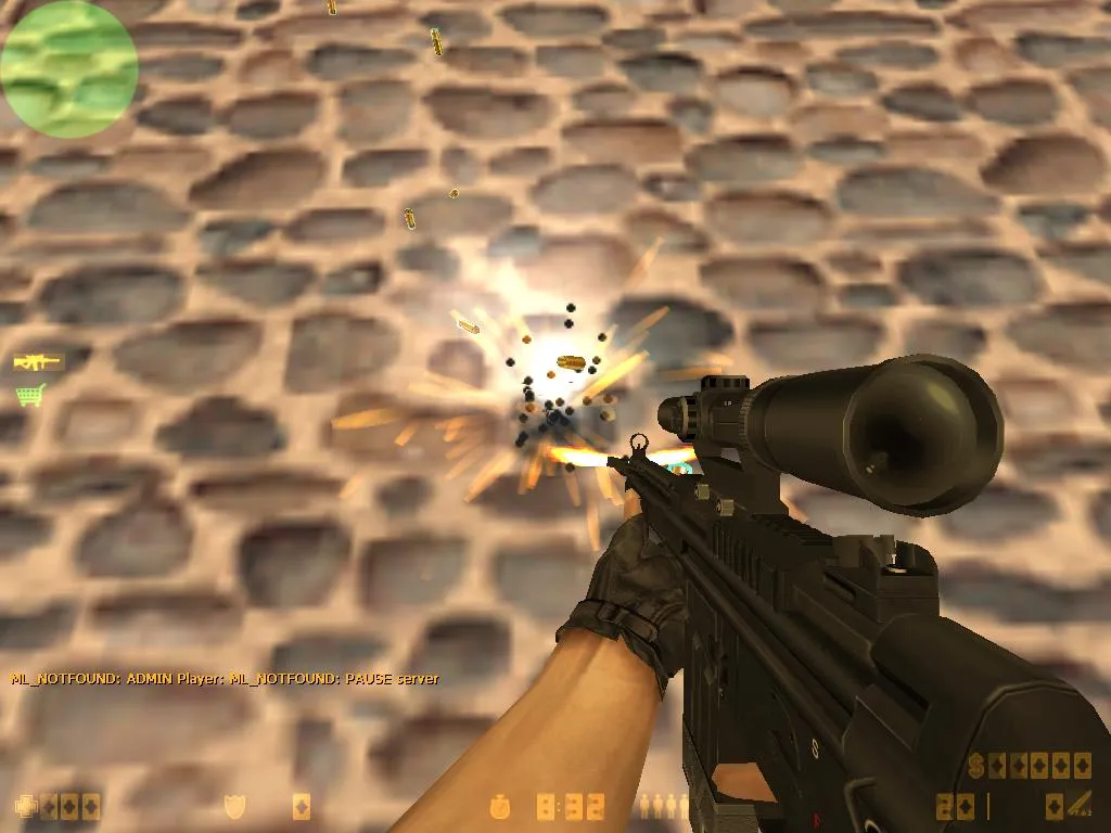 Скриншот  Модель гильз «Glowing Shells» для CS 1.6: v_ и p_ модели, звуки, анимация осмотра, текстуры