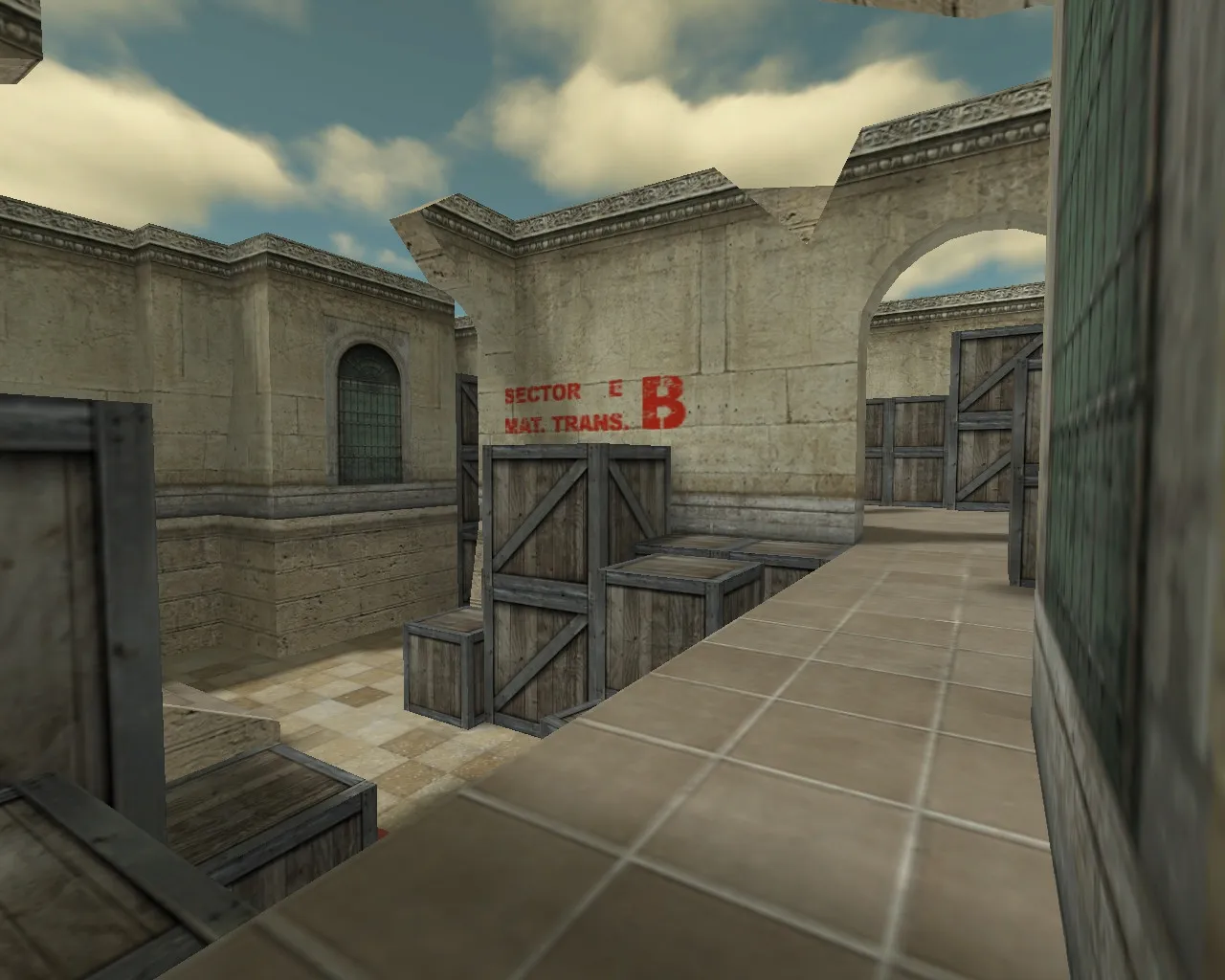 Скриншот  Карта de_transit для CS 1.6 – тактика и особенности