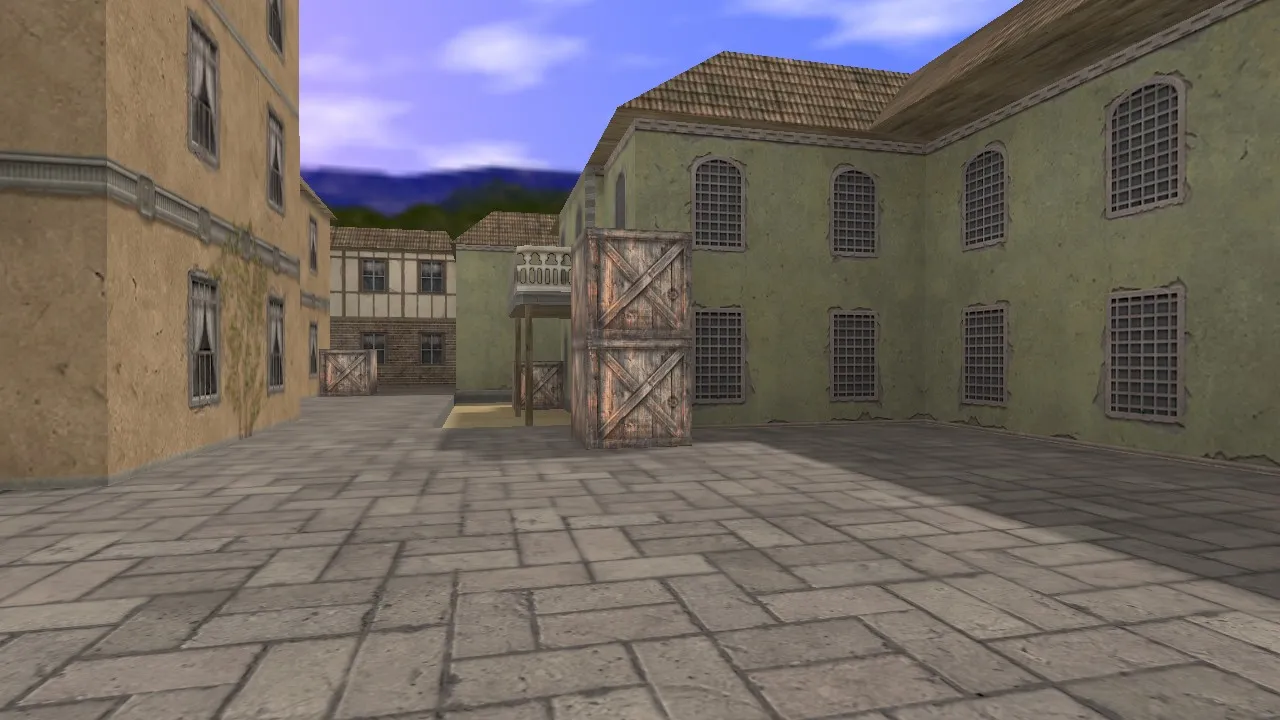 Скриншот  de_esl_village для CS 1.6: тактика за T/CT, точки, .nav для ботов и оптимизация карты