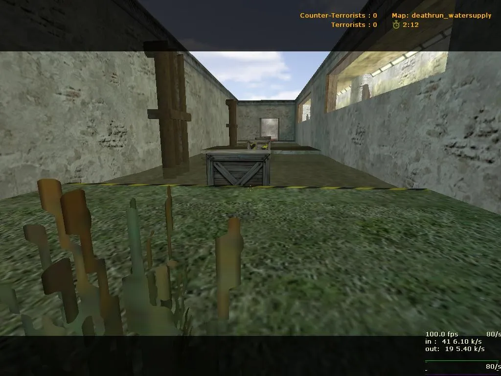 Скриншот  deathrun_watersupply — карта для CS 1.6: тайминги, ловушки, баланс сторон и .nav для ботов