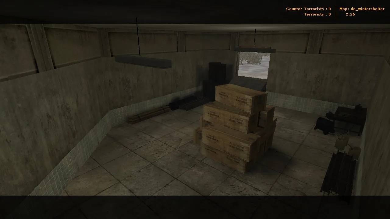 Скриншот  Карта de_wintershelter для Counter-Strike 1.6 - тактики и особенности