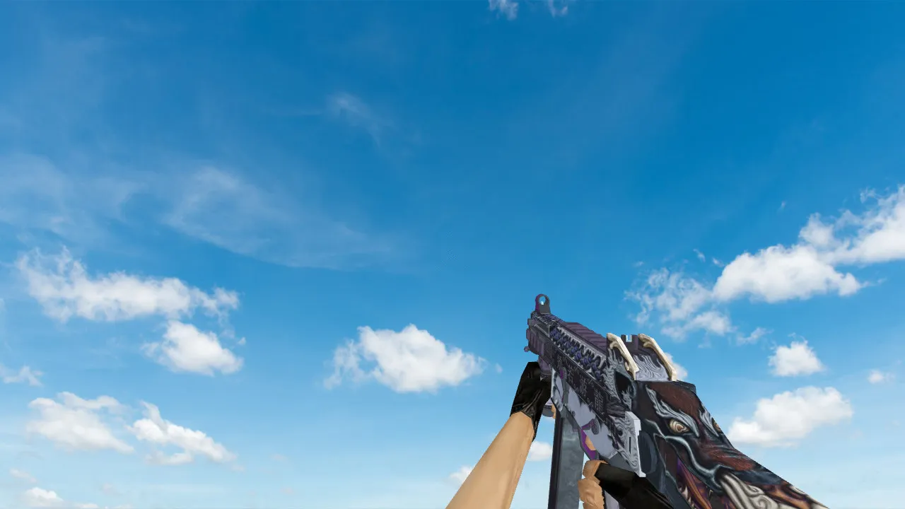 Скриншот Модель UMP-45 Dragon Breath для CS 1.6 - качественные текстуры и анимация