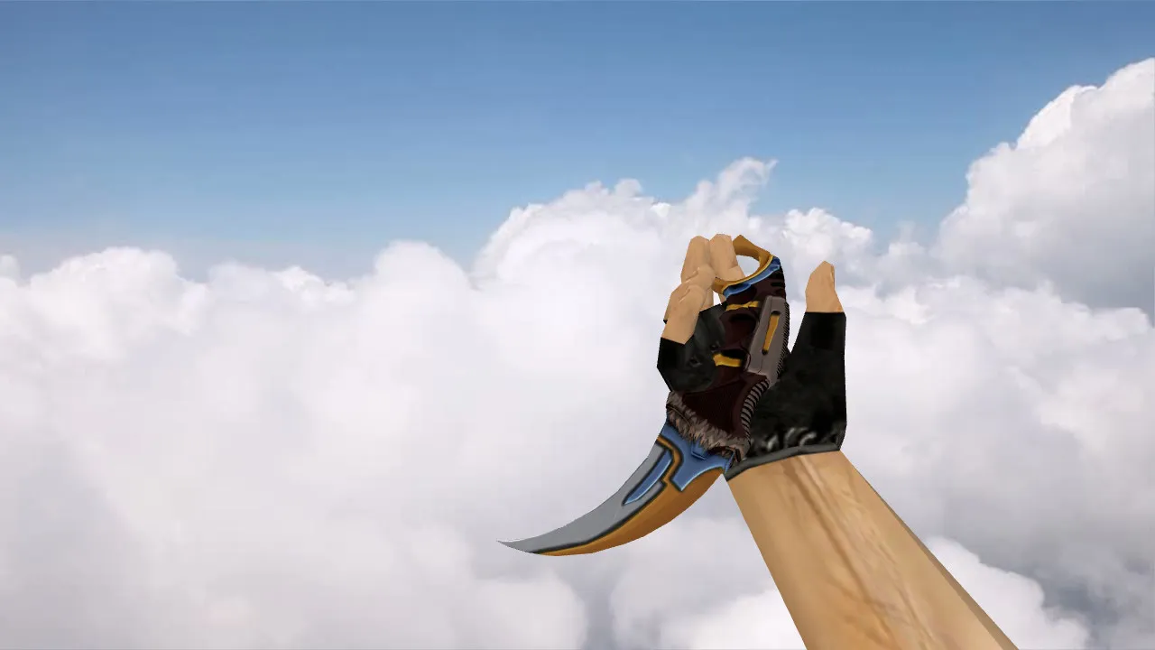 Скриншот Модель ножа Karambit Taruk Clan v_ p_ w_ для CS 1.6: звуки, анимация осмотра, качество текстур