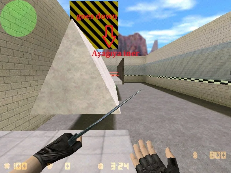 Скриншот  deathrun_galaxy_v1 для CS 1.6: карта deathrun, точки, боты с .nav, оптимизация wpoly/epoly