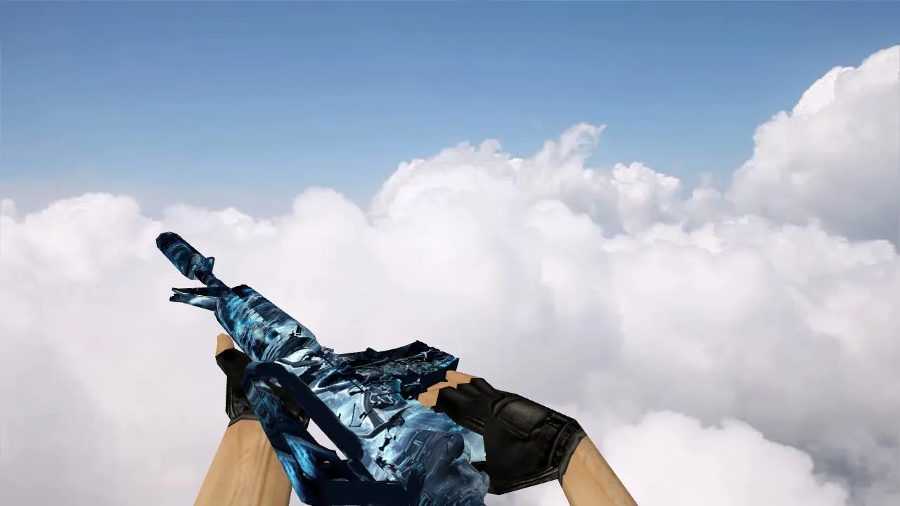 Скриншот Модель M4A1 Dark Knight v_ p_ w_ для CS 1.6: звуки, анимация осмотра, текстуры и настройка