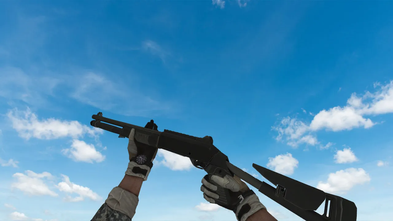 Скриншот  Пак моделей оружия «BasildoomHD» для CS 1.6: v_, p_, w_ модели, звуки, анимация осмотра и качество текстур