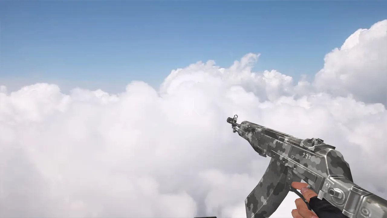 Скриншот Модель v_ak47 «AN-94 Digital» для CS 1.6: p_ak47, w_ak47, звуки, анимация и текстуры