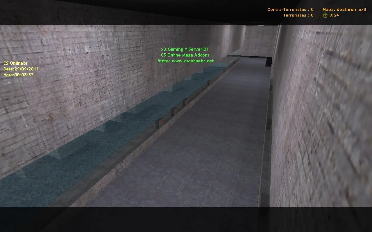 Скриншот  deathrun_ex3 для CS 1.6 — карта Deathrun, точки, раунды, bоты, .nav и оптимизация