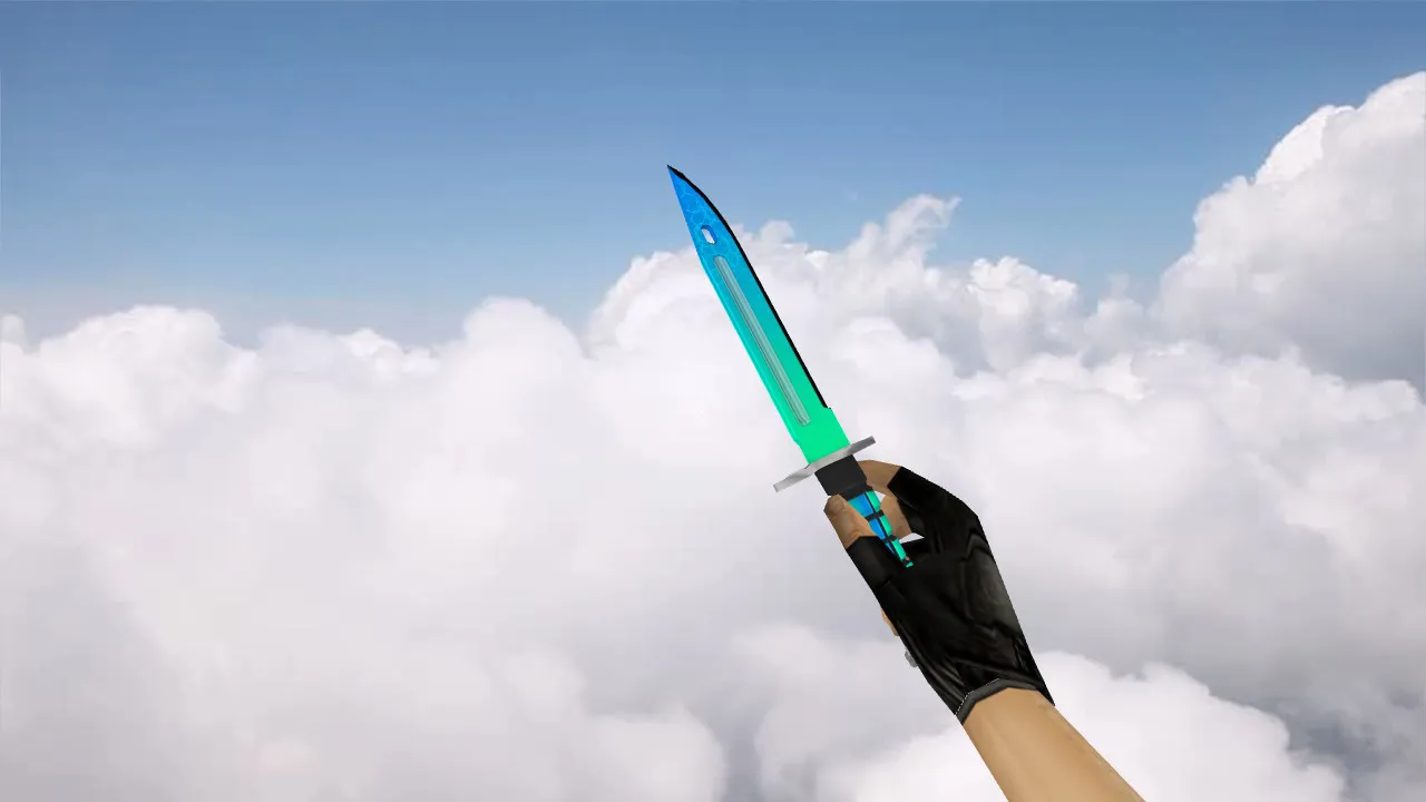 Скриншот Модель ножа «Bayonet Momentum» для CS 1.6: v_, p_, w_ модели, звук, анимация осмотра и качество текстур