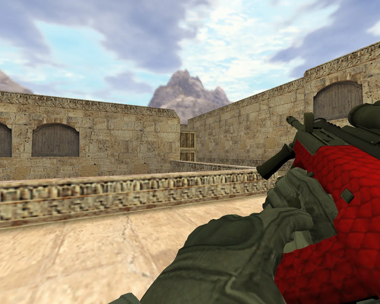 Скриншот Модель «AUG Красный и опасный» для CS 1.6 - Скачать и Установить