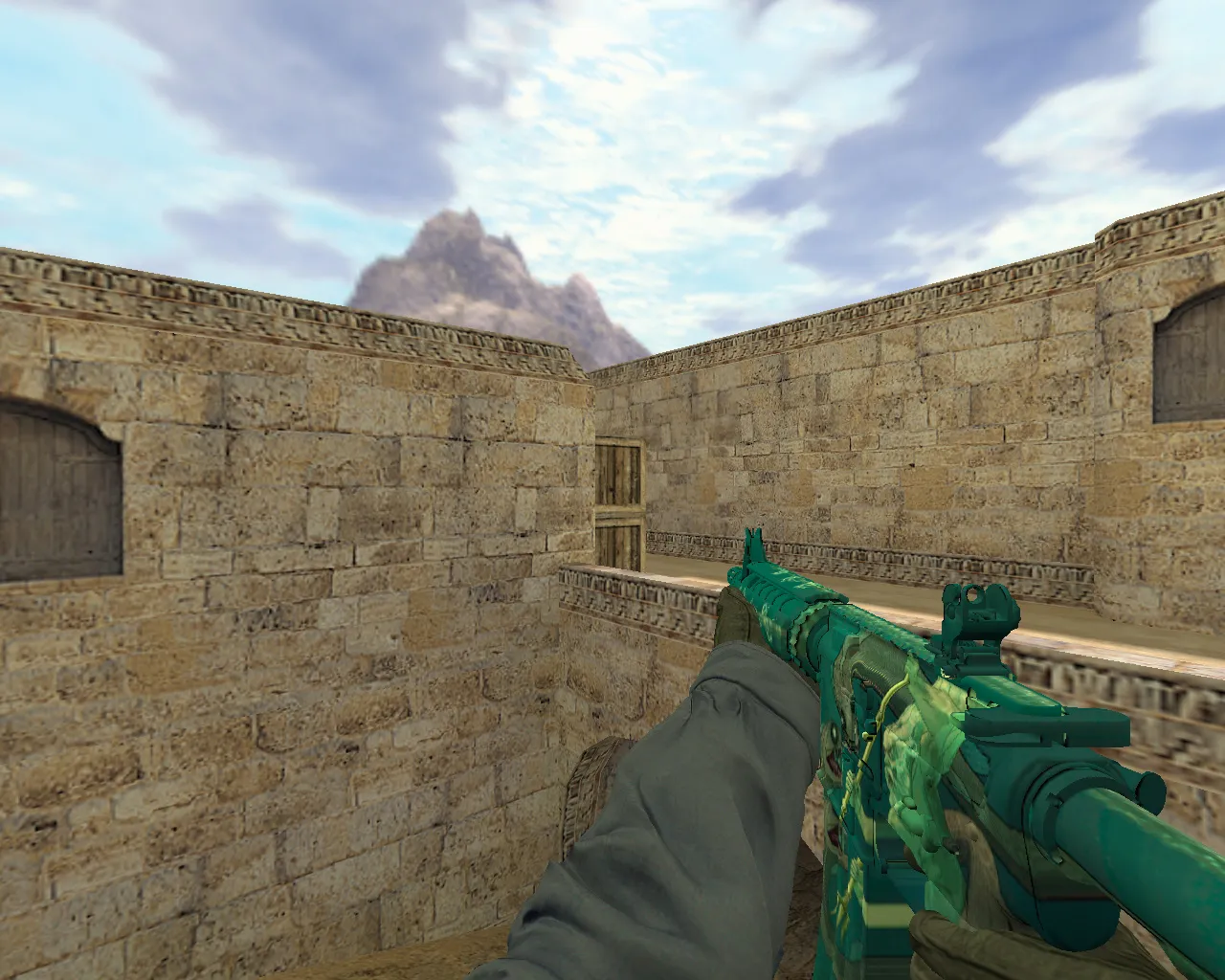 Скриншот Модель «М4А4 Посейдон» v_ / p_ / w_ для CS 1.6: точные текстуры, анимация осмотра, звуки и настройка