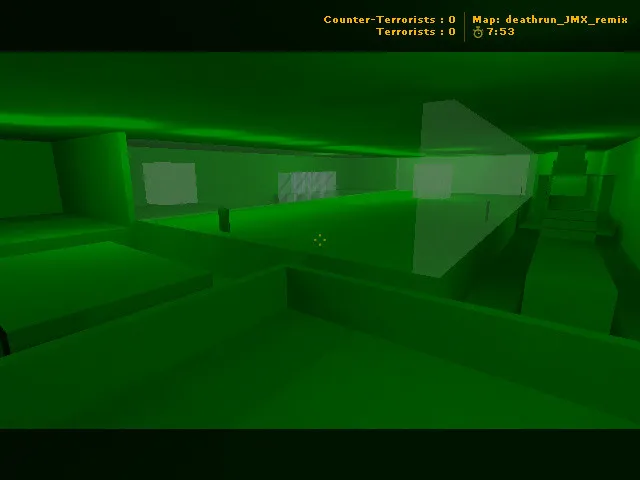 Скриншот  deathrun_jmx_remix для CS 1.6: точки, боты (.nav), баланс и оптимизация карты