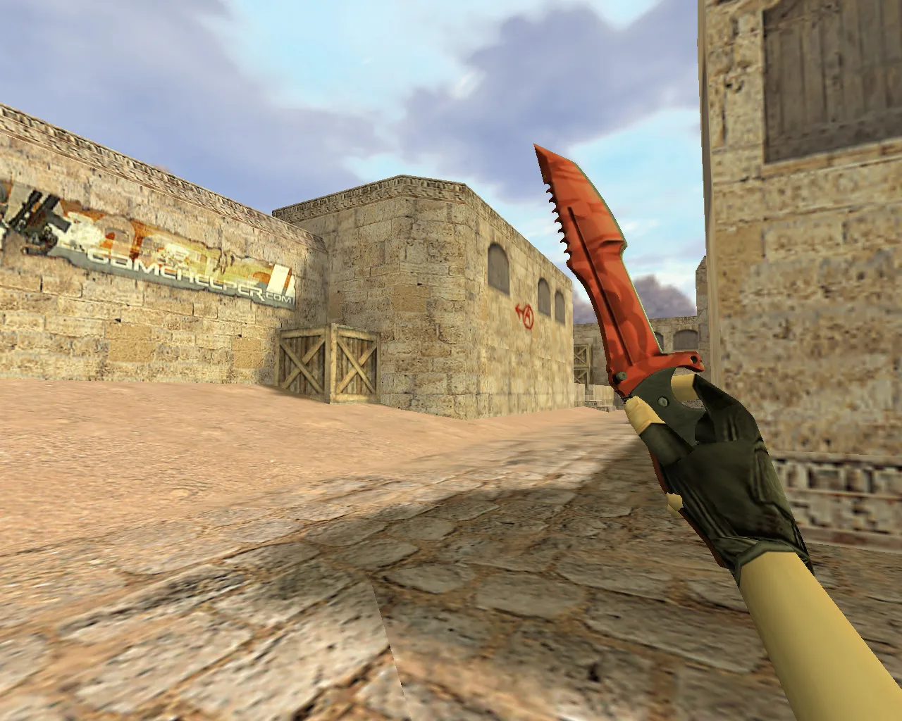 Скриншот v_knife — «Охотничий нож Убийство» для CS 1.6: p_ и w_ модели, звук, анимация осмотра