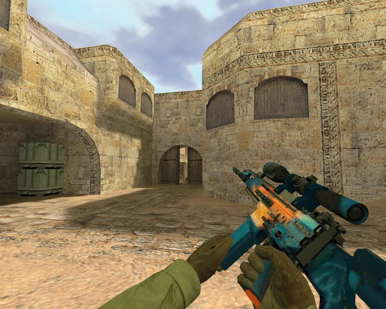 Скриншот Модель "SCAR Кардио" для CS 1.6 - Оружие с уникальным дизайном