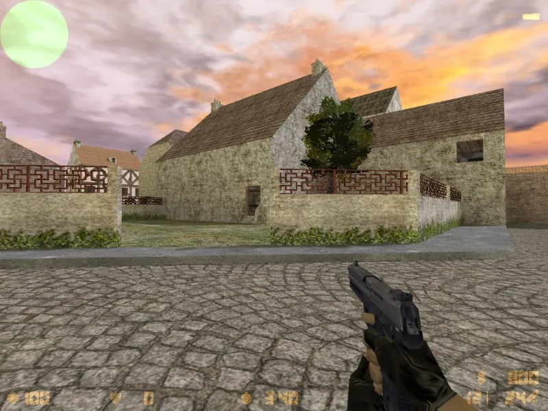 Скриншот  Карта de_carentan для CS 1.6: тактики за CT и T, точки контроля, оптимизация wpoly/epoly, .nav для ботов