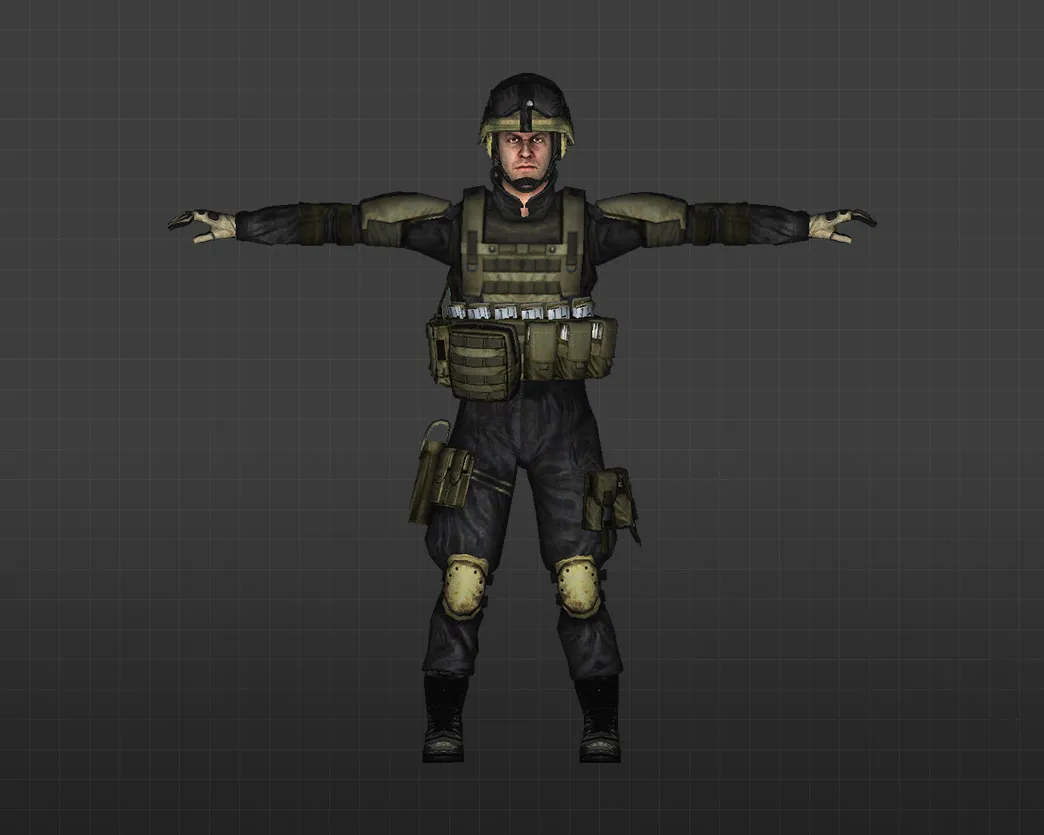 Скриншот Модель «Бравый отряд» для CS 1.6 - Уникальные Солдаты