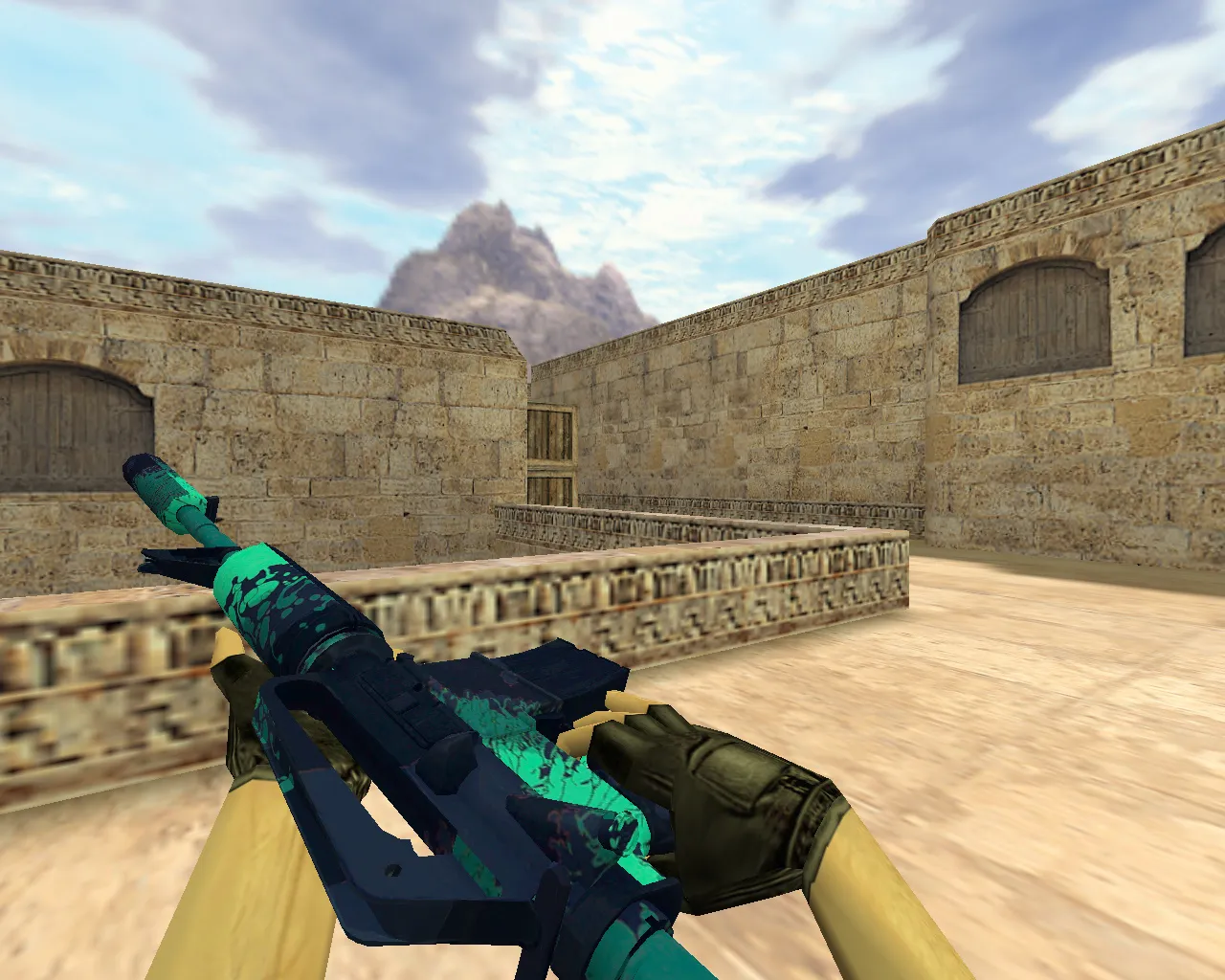 Скриншот Модель «М4А1 Падение Икара» v_m4a1 для CS 1.6: p_ и w_ модели, звуки, анимация осмотра