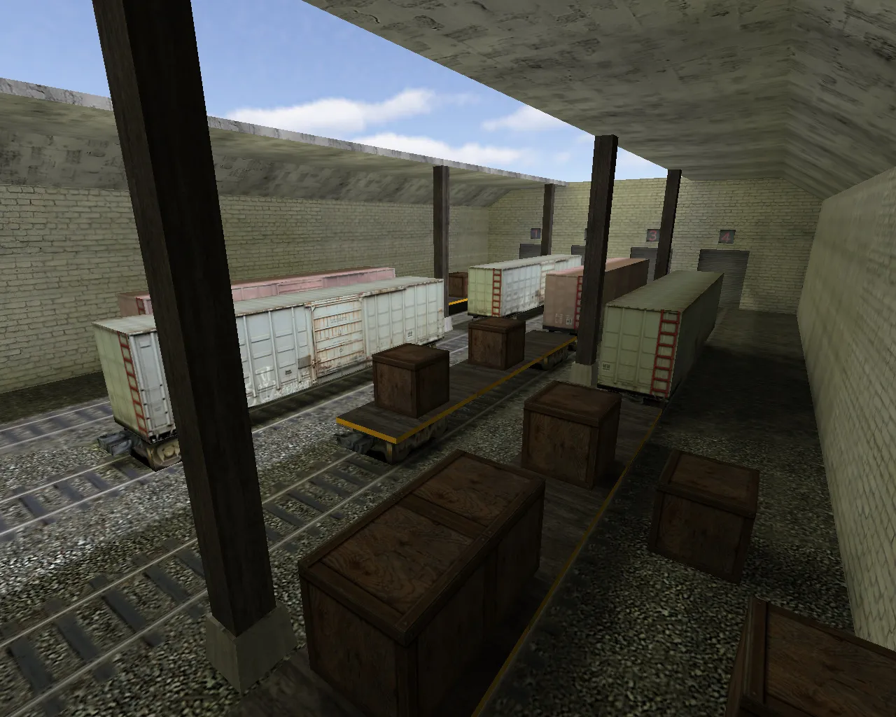 Скриншот  Карта awp_train для CS 1.6: точки под AWP, баланс сторон, .nav, оптимизация и советы по настройке