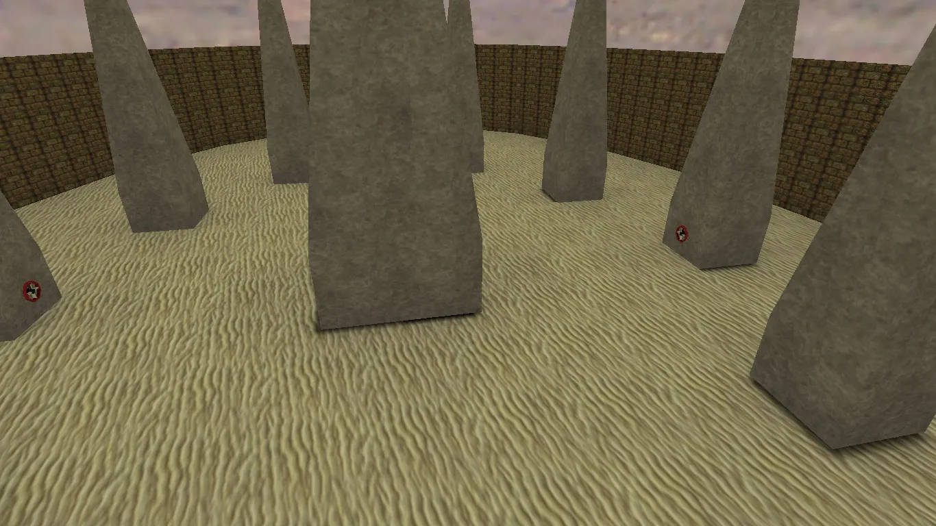 Скриншот de_arena для CS 1.6: карта, точки, .nav для ботов, оптимизация wpoly/epoly и баланс сторон