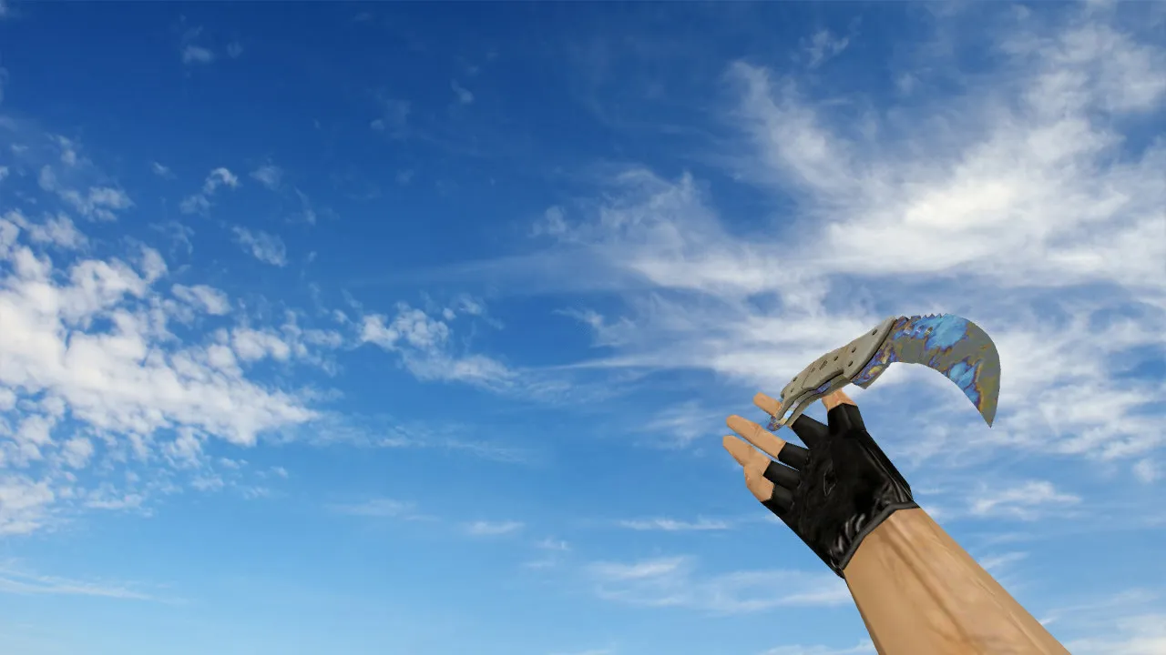 Скриншот Модель ножа «Коготь» «Поверхностная закалка» v_ / p_ / w_ для CS 1.6: звуки, анимация осмотра, текстуры