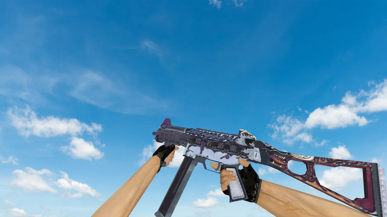 Скриншот Модель UMP-45 Dragon Breath для CS 1.6 - качественные текстуры и анимация