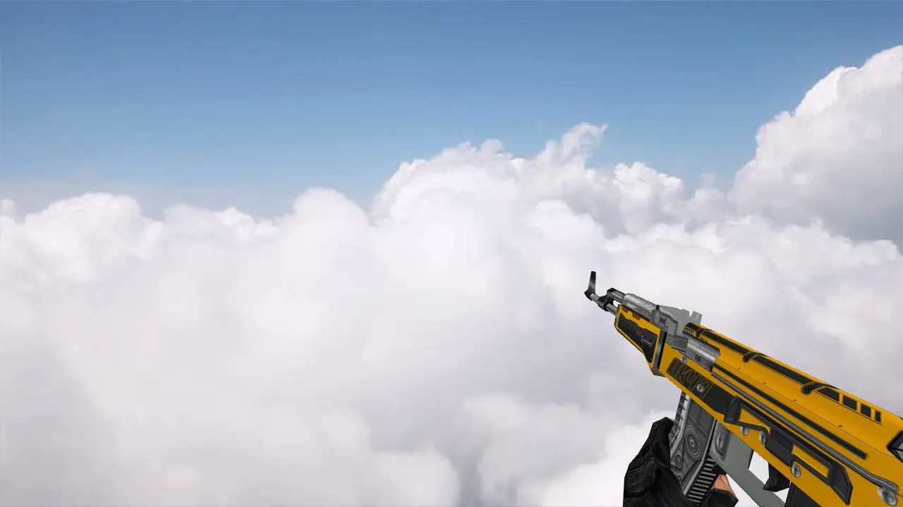 Скриншот Модель v_ p_ w_ AK-47 Fuel Injector для CS 1.6: звуки, анимация осмотра и текстуры