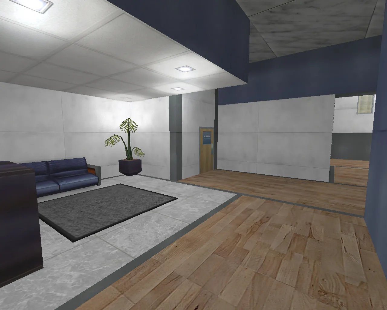 Скриншот Карта de_blue для CS 1.6: точки, маршруты, оптимизация и .nav для ботов