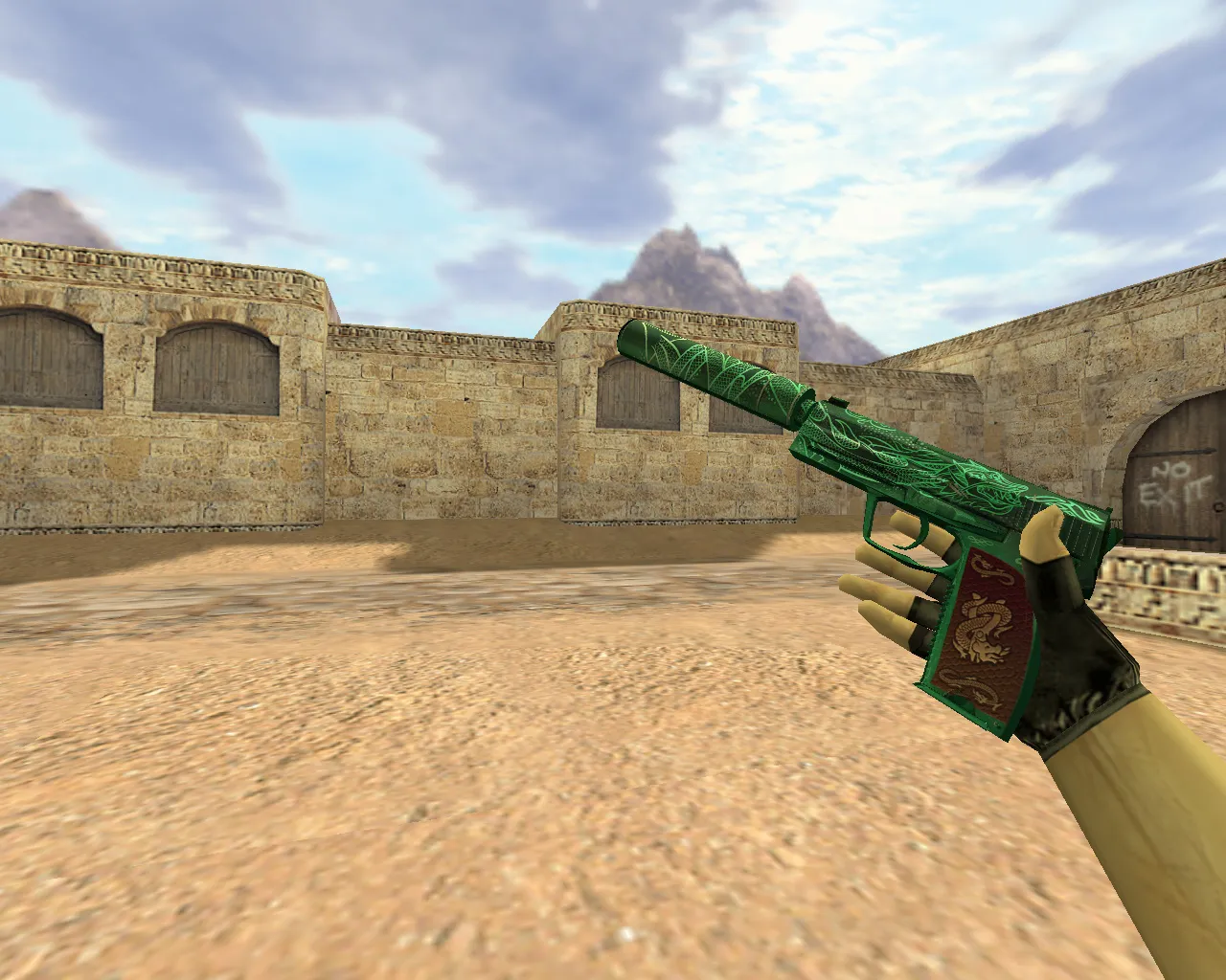 Скриншот Модель «USP Зеленый дракон» для CS 1.6 - Обзор и Скачать