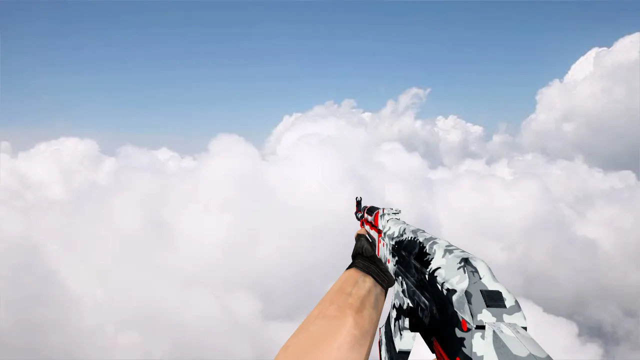 Скриншот Модель «AK-47 WarZilla Red Rage» для CS 1.6: v_, p_, w_ версии, звуки, анимация осмотра и норм текстуры