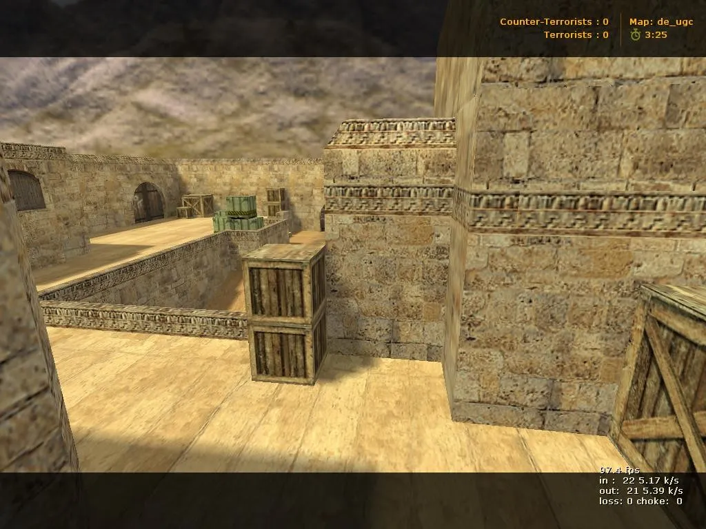 Скриншот  de_dust2x2_extended — расширенная DE карта для CS 1.6: точки, ротации, .nav и оптимизация