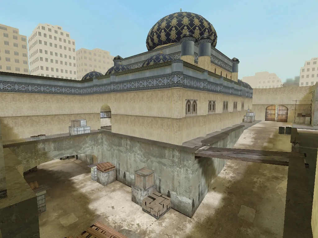 Скриншот Карта csg_dust для CS 1.6: точки сторон, .nav для ботов, оптимизация wpoly/epoly и баланс раундов