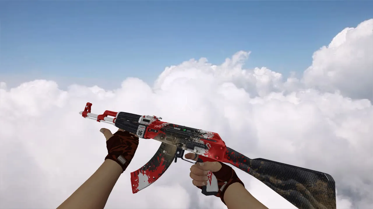 Скриншот Модель AK-47 «Roll Cage» v_ для CS 1.6: звуки, анимация осмотра, качество текстур и точная форма