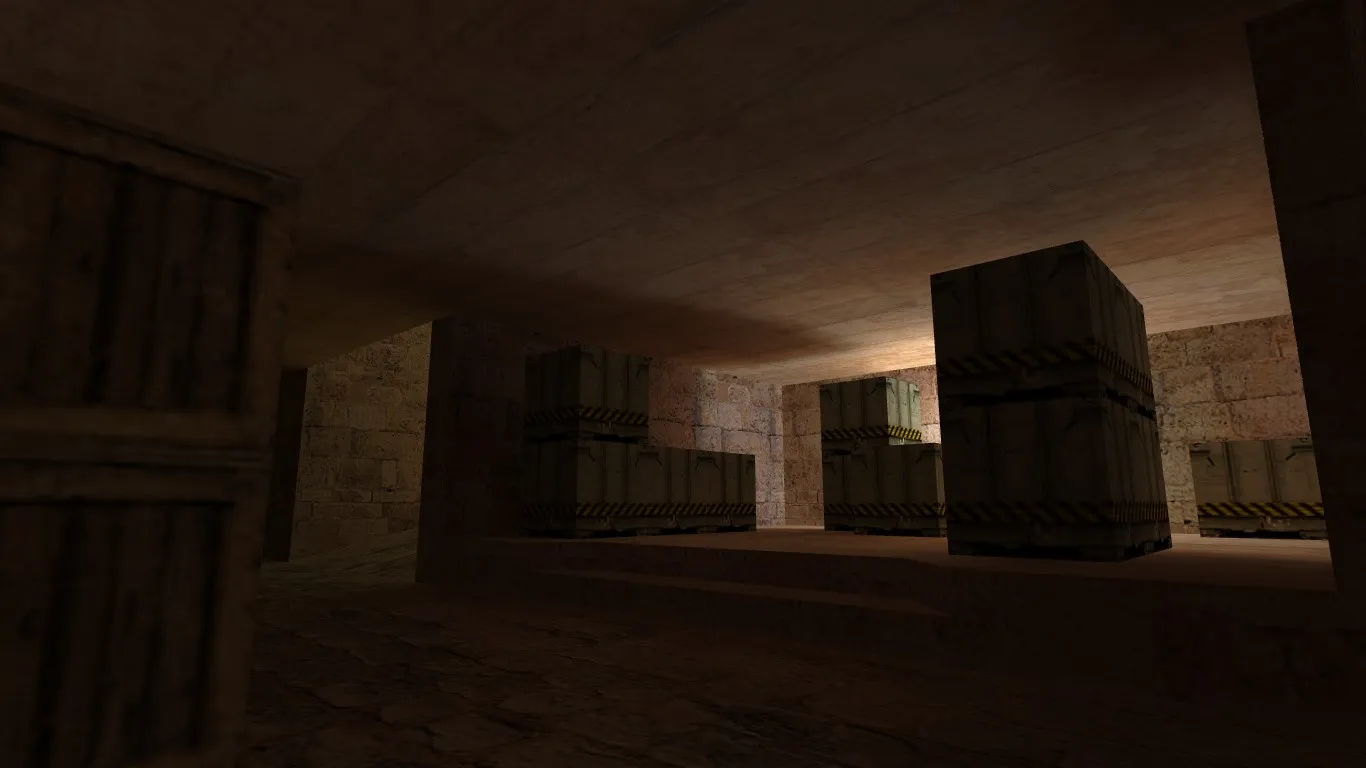 Скриншот  Карта de_dust2_2018 для CS 1.6: баланс сторон, точки, .nav и оптимизация wpoly/epoly