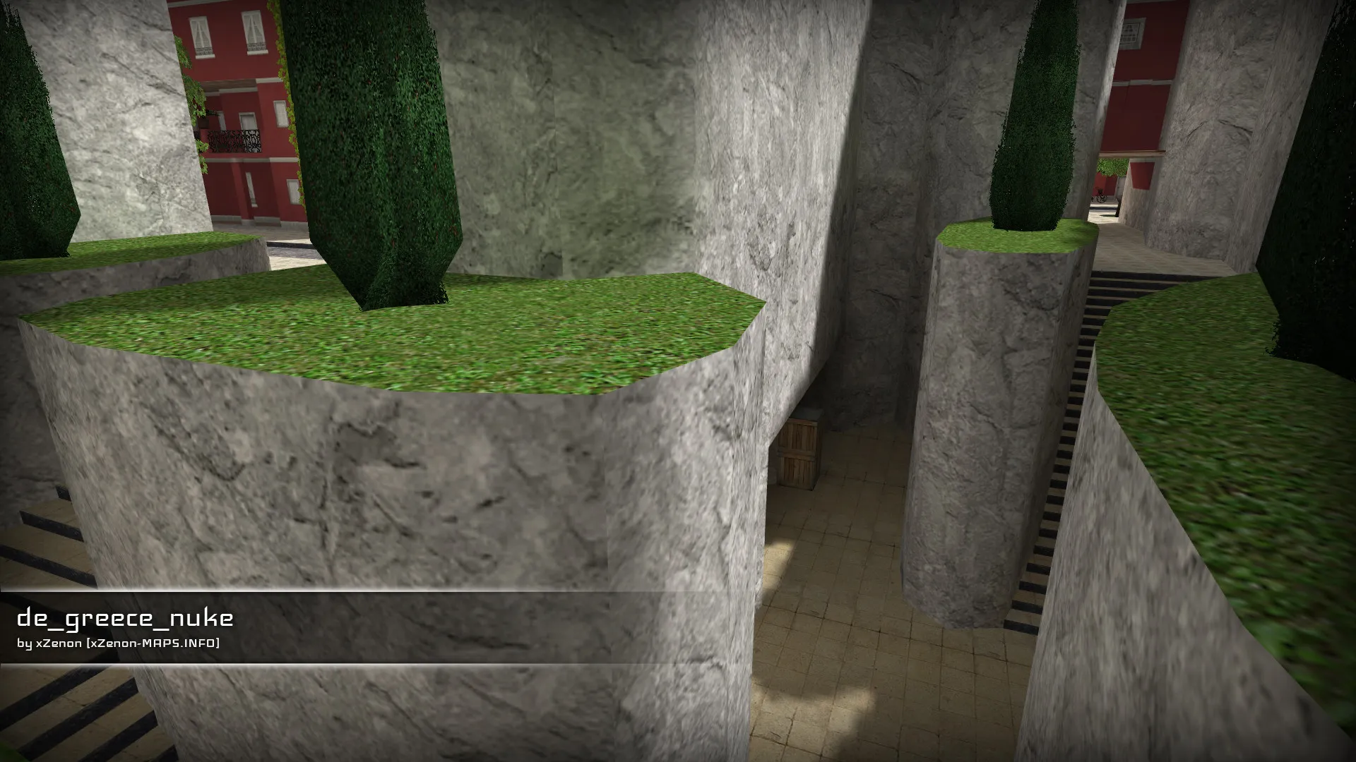 Скриншот  Карта de_greece_nuke_b3 для CS 1.6: точки, маршруты, .nav для ботов и оптимизация wpoly/epoly