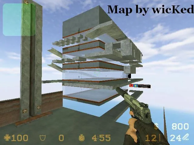 Скриншот  deathrun_kosova для CS 1.6: карта deathrun, точки, тактика за терр и кт, оптимизация и .nav