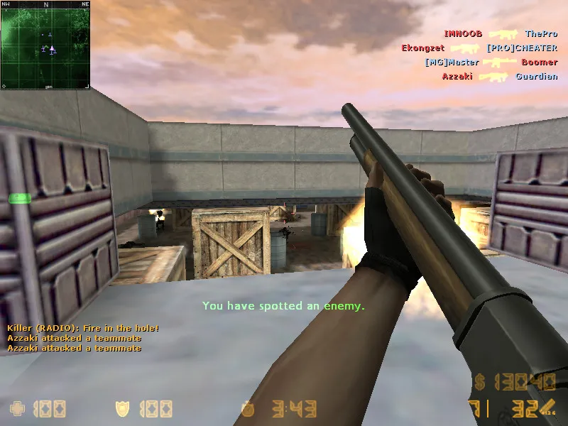 Скриншот  de_battleground карта для CS 1.6: спавны, тактика CT/T и .nav для ботов