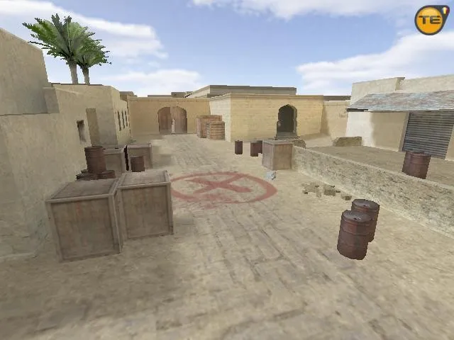 Скриншот Карта css_dust для CS 1.6: тактики, точки, .nav для ботов и оптимизация wpoly/epoly