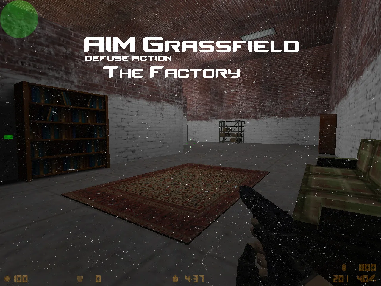 Скриншот  Карта aim_grassfield для CS 1.6: разбор точек, .nav для ботов и оптимизация wpoly/epoly