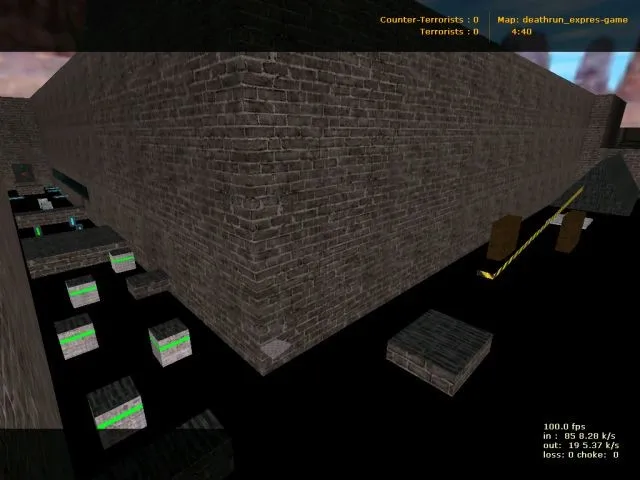Скриншот  deathrun_expres-game для CS 1.6: карта deathrun, точки, маршруты и настройка сервера