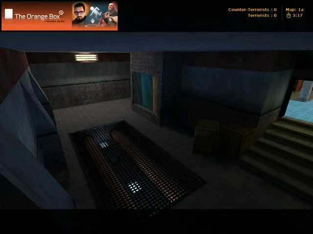 Скриншот  Карта de_atomic для CS 1.6: точки, маршруты, .nav для ботов и оптимизация wpoly/epoly