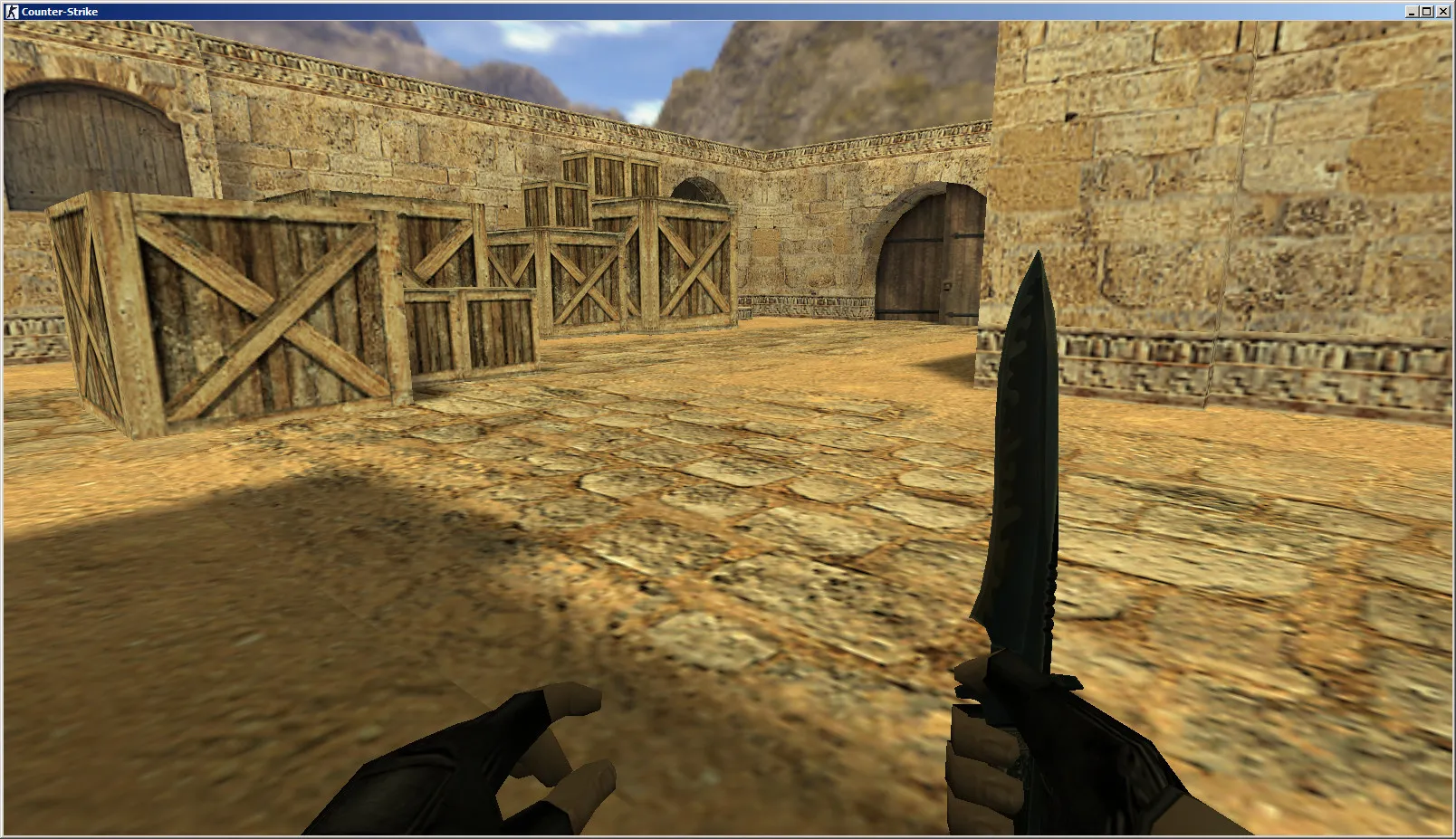 Скриншот  de_dust_bnd для CS 1.6: карта, точки для Т и КТ, bnd-стиль, .nav и оптимизация wpoly/epoly